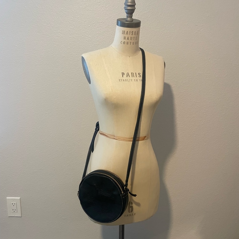 RARE Tory Burch Round Black Crossbody Bag